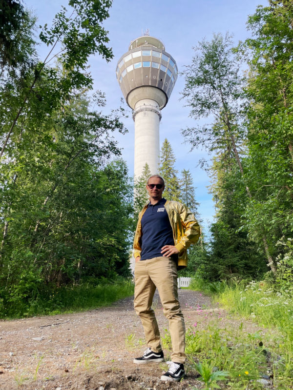 Teemu & the Golden Jacket spotted in Kuopio, Finland