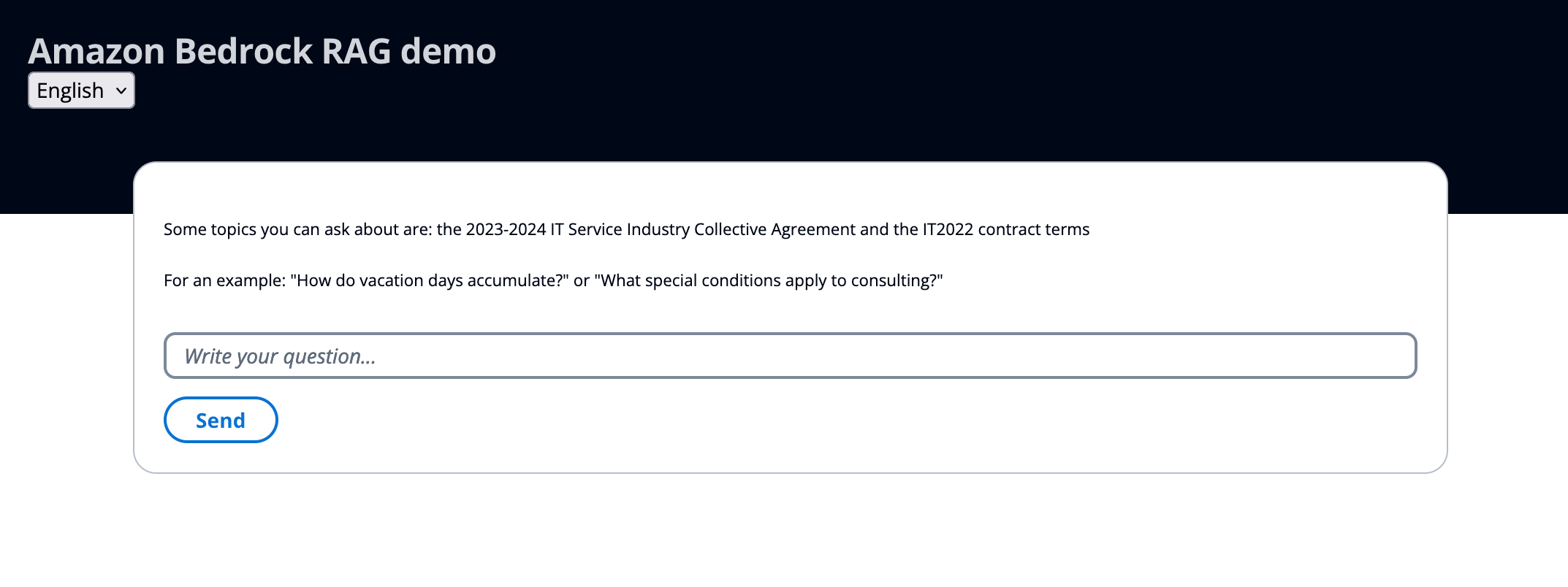 Figure 1: Text field ready for user’s prompt